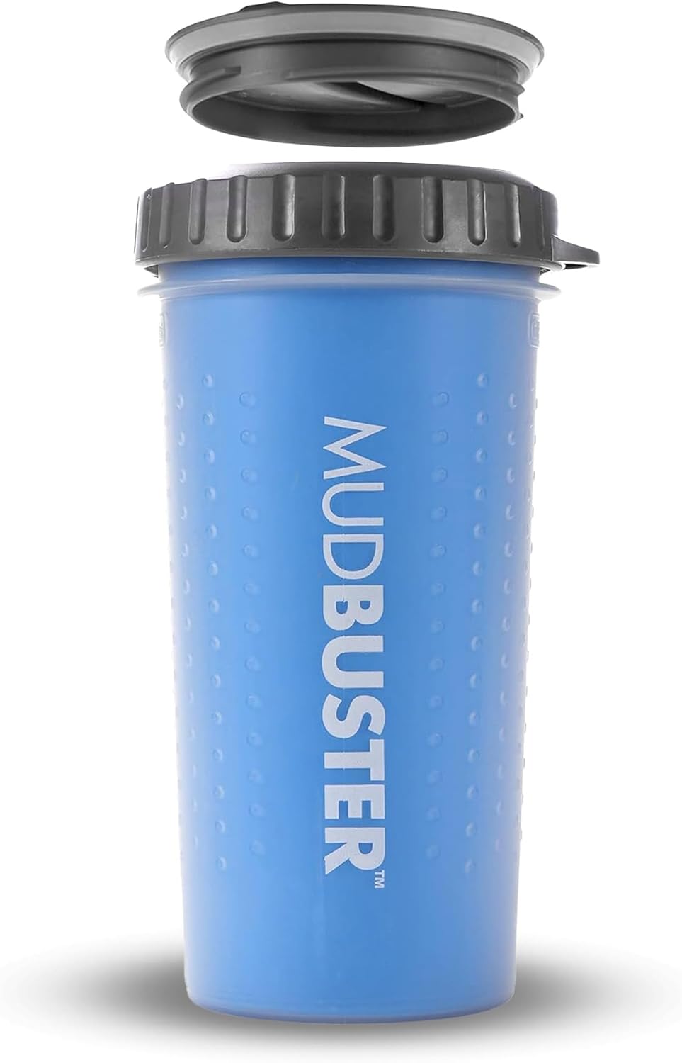 Dexas MudBuster Medium Dog Paw Cleaner in Fuchsia - Fits 1.5"-2.5" Wide Paws, Portable Paw Washer for Muddy Paws, Dog Paw Cleaning Cup with Gentle Silicone Bristles, Quick Clean Pet Paw Washer