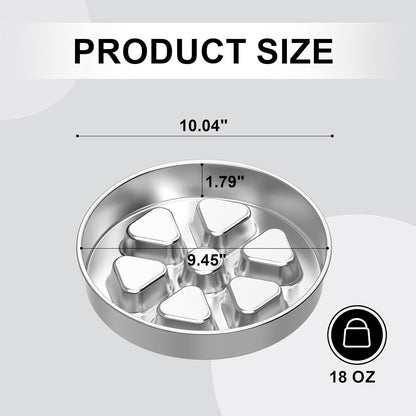 Kactoily 304 Stainless Steel Slow Feeder Dog Bowl, 2.5 Cups Non-Slip Pet Bowl, Raised Design for Slow Eating & Digestive Health - Perfect for Medium Large Dogs