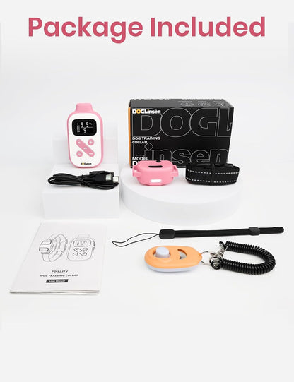No Shock Dog Training Collar, Vibrating Dog Collar with Remote 2800Ft, Vibration Collar for Small Medium Large Dogs - No Prongs (Black)