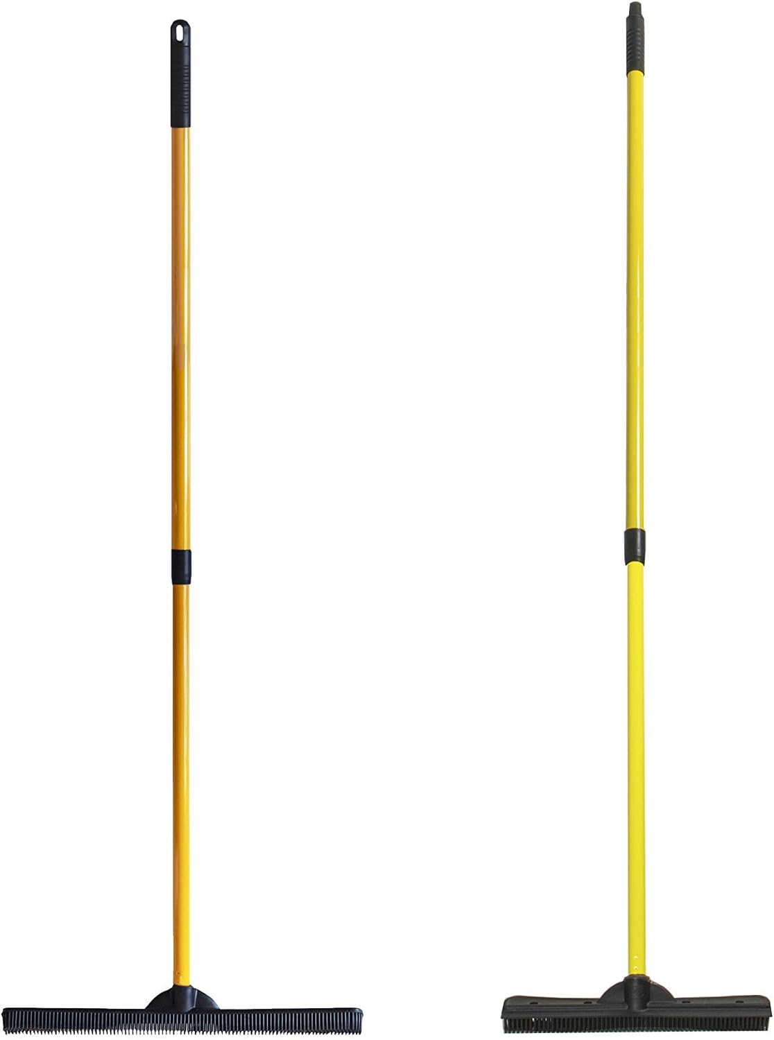 FURemover Pet Hair Removal Rubber Broom, 58" Telescopic Handle