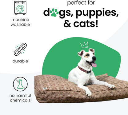 Molly Mutt Medium to Large Dog Bed Cover- Forever Young Print - Measures 27”X36”X5’’ - 100% Cotton - Durable - Breathable - Sustainable - Machine Washable Dog Bed Cover (Dd82b)