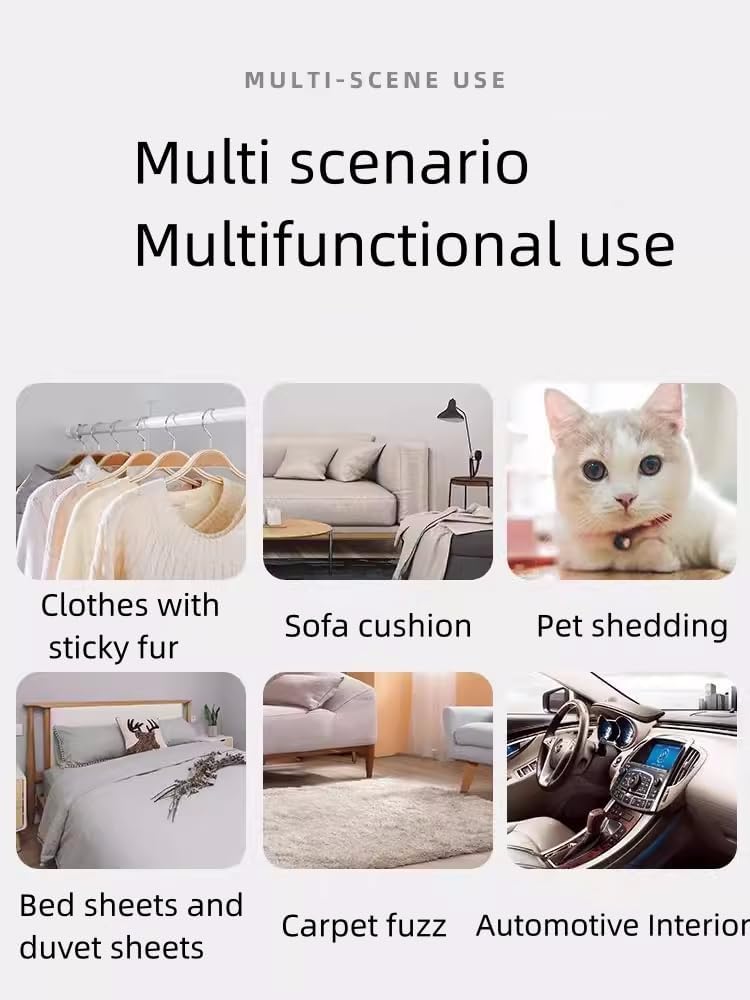 Double-Sided Self-Cleaning Lint Removers for Furniture, Clothes, Car Seats, Large Lint Remover Brush for Pet Hair, Lint, Dust, Dirt (Red)