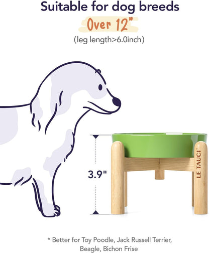 LE TAUCI Dog Bowls Slow Feeder Ceramic, 1.5 Cup Slow Feeding Bowl for Small and Medium Breed, Puzzle Dog Food Bowl for Fast Eater, Maze Purple