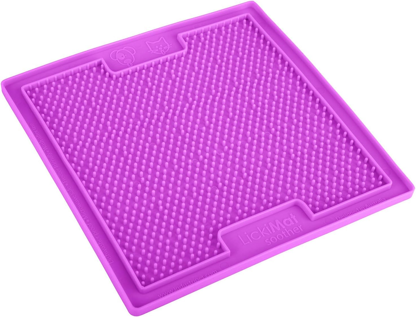 LickiMat Classic Soother Slow Feeder for Dogs Lick Mat Boredom Anxiety Reducer Perfect for Food Treats Yogurt Liquid Food Peanut Butter Fun Alternative to a Slow Feed Dog Bowl, Turquoise