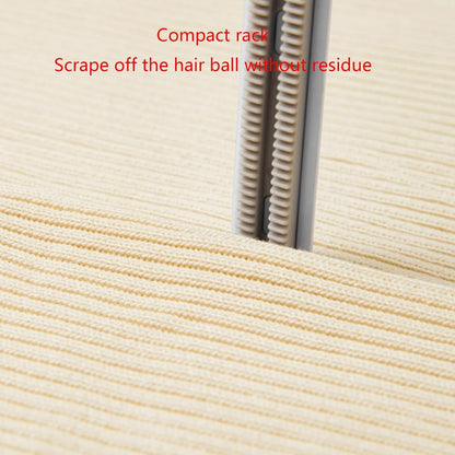Double-Sided Carpet Scraper Pet Hair Remover Carpet Rake Cat Dog Hair Remover for Couch Rug Furniture Car Plus Pet Comb Brush (Blue)