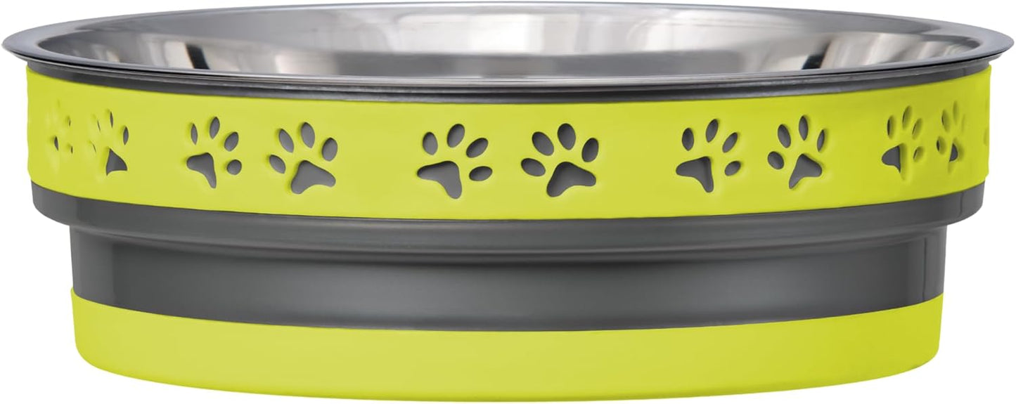 Loving Pets Corsa Dog Bowls- Stainless Steel Dog & Cat Bowls - Spill Proof Dog Food Bowl, Cat Bowl, Puppy Essentials & Pet Supplies Great for Home & Travel (Small 10-20 lbs, Rapid Blue)