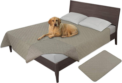 Easy-Going 100% Waterproof Dog Bed Cover, Non-Slip Pet Blanket for Furniture, Washable Couch Cover, Repleasement Sofa Cover (68x82 in,Gray)
