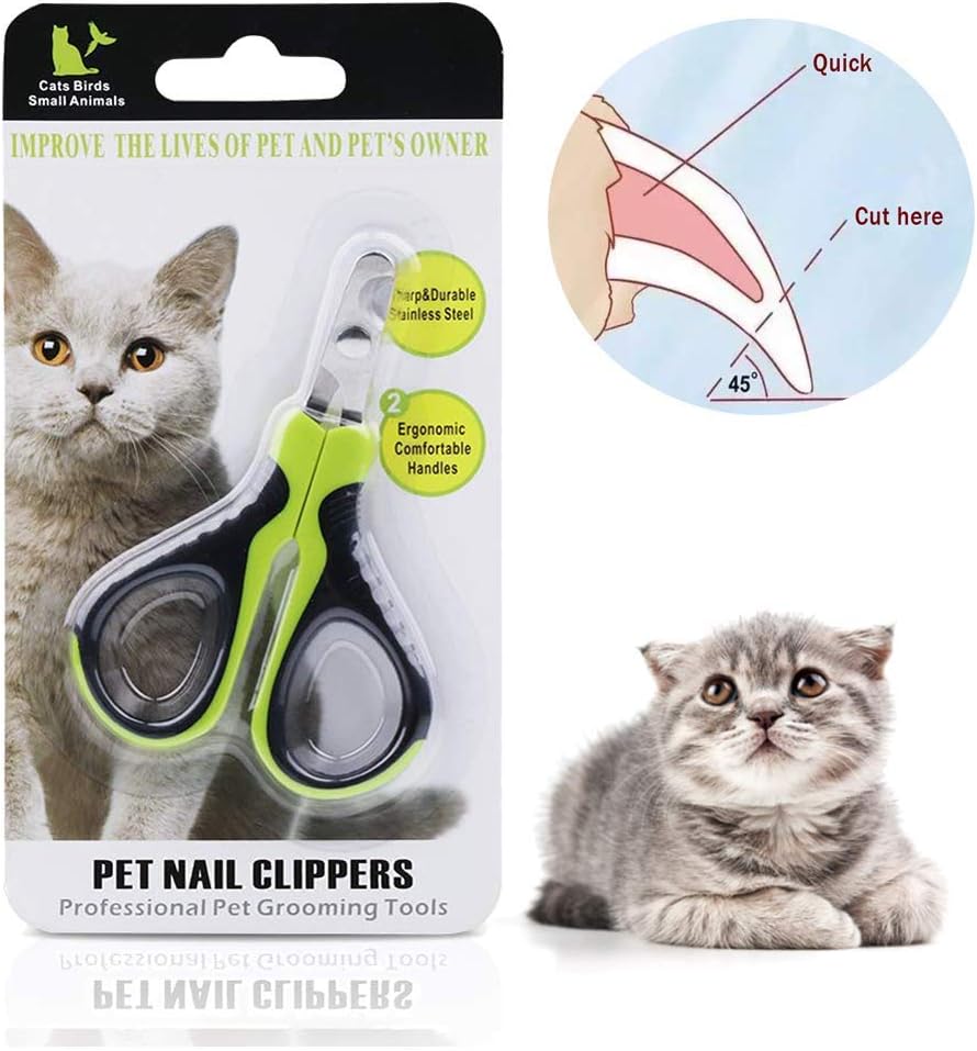 VICTHY Pet Nail Clippers for Small Animals, Dog/Cat Nail Clippers Claw Toenail Trimmer, Professional Home Grooming Tool for Cat/Dog/Kitten/Puppy/Bunny/Rabbit/Bird/Ferret