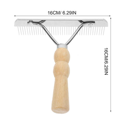 Balacoo 3 Pcs Undercoat Rake for Dogs - Pet Horse Hair Comb, Horse Brush Steel Comb for Hair, Pet Grooming Brush Set, Long Haired Grooming Tool Set for Large Dog Cat