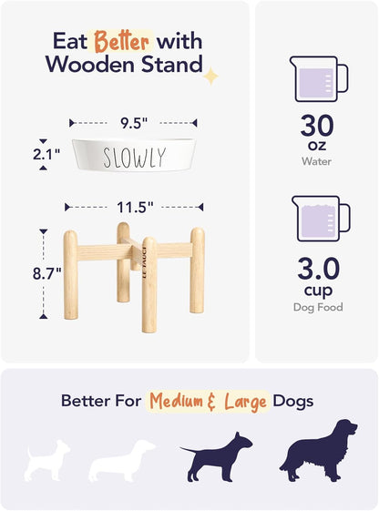 Slow Feeder Dog Bowl - 1.5 Cups Ceramic Puzzle Feeder for Small & Medium Breeds, Maze Design Bowl for Puppy & Fast Eaters, White Pet Dish to Control Eating Speed