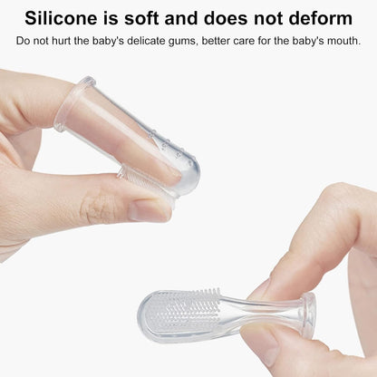 10Pcs White Dog Finger Toothbrush Food Grade Soft Bristles Pet Toothbrush, Soft Silicone Cat Toothbrush Washable and Comfortable Dog Toothbrushes