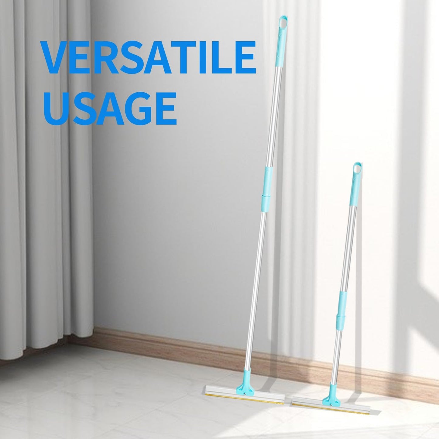 Telescopic Carpet Rake for Pet Hair, 36-55" Adjustable Rug Rake to Remove Dog Cat Hair & Fluff Matted Carpet, Stand Up Cleaning Tool for Under Furniture