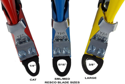 Resco Original Deluxe Dog Nail Clippers - Professional USA-Made Guillotine Trimmer - Heavy Duty Steel for Large Dogs - Yellow
