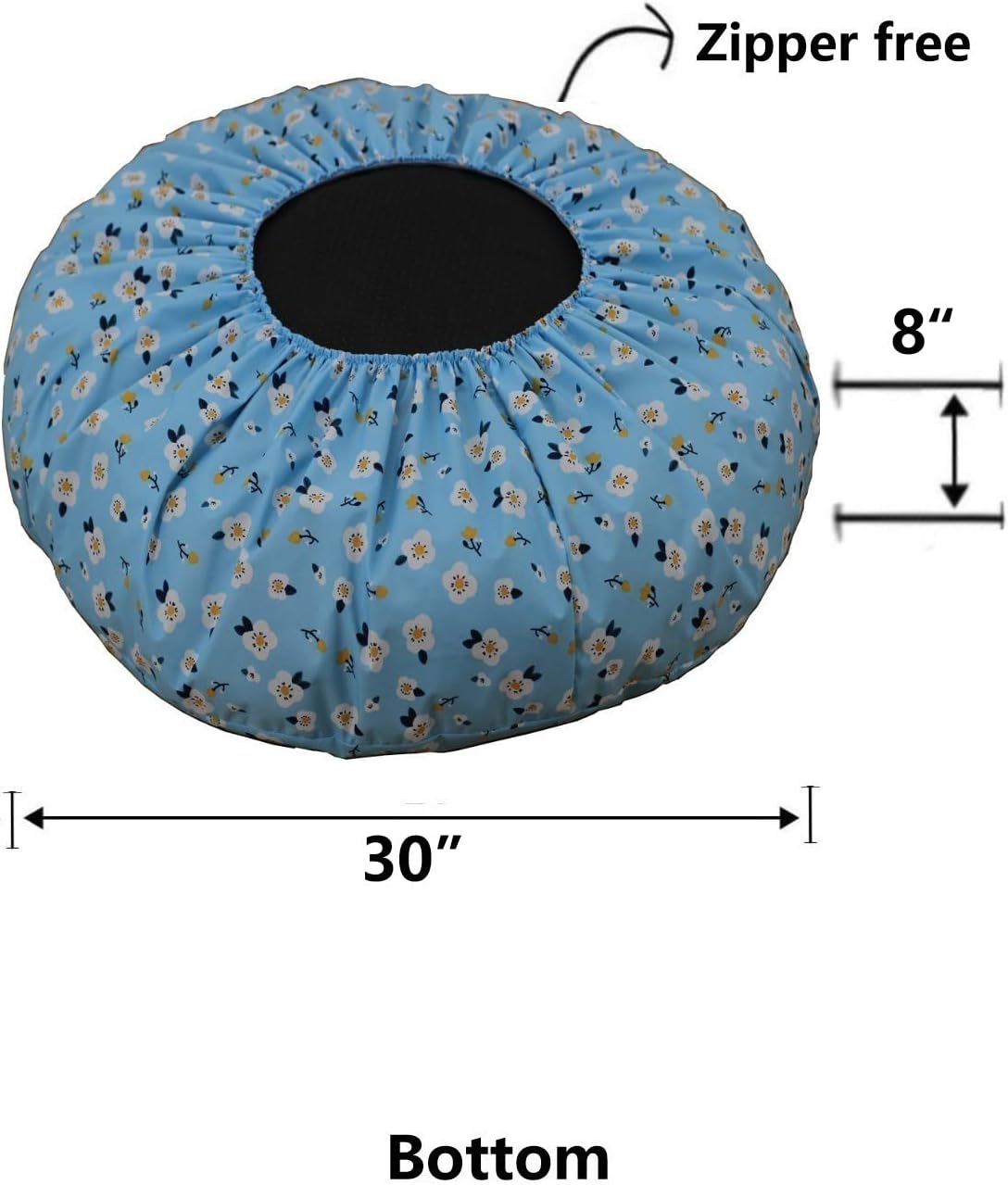 Waterproof Dog Bed Cover Replacement Round 42 Inch Grey