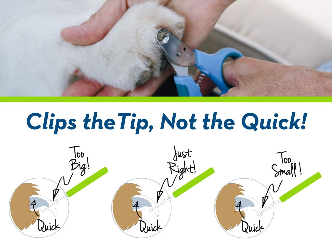 Zen Clipper Pet Nail Clipper for Dogs – Dog Nail Clipper for Safer Grooming and Nail Care - Clean, Quiet, and Easy-to-Use Stainless Steel Dog Nail Trimmer - (3mm Hole)