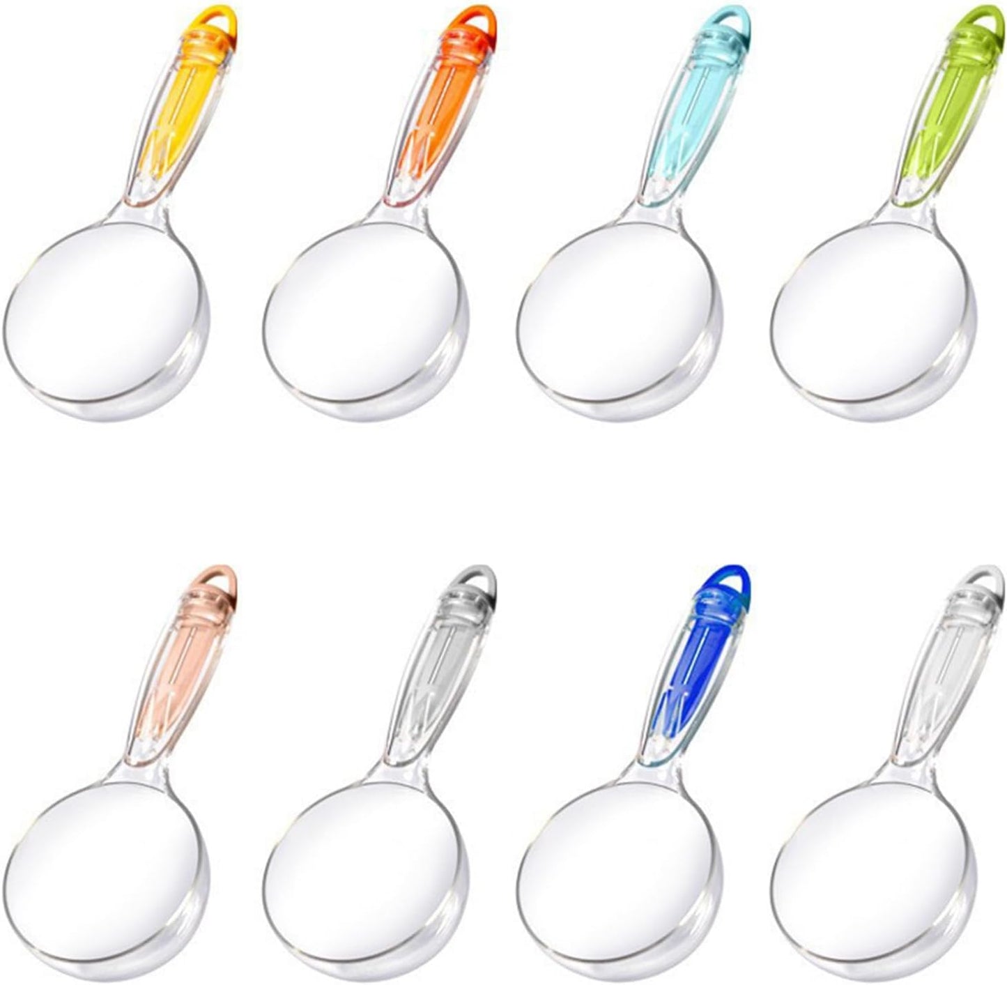 Pet Food Scoops and Sealing Clip with Ergonomic Nonslip Handle for Dry Kibble Storage Large Capacity Pet Food Scoops
