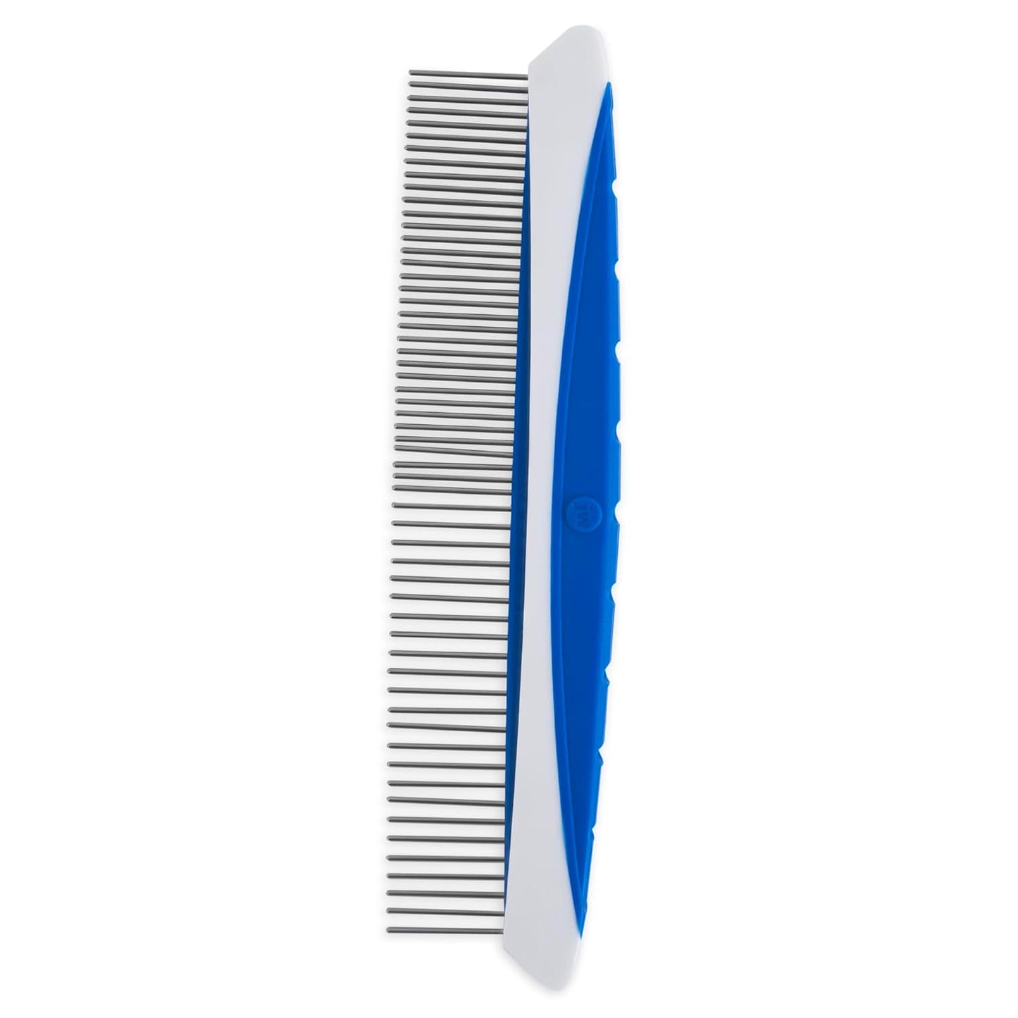 JW Pet Company 8-Inch Gripsoft Rotating Comfort Comb, Fine and Coarse,Gray/Yellow