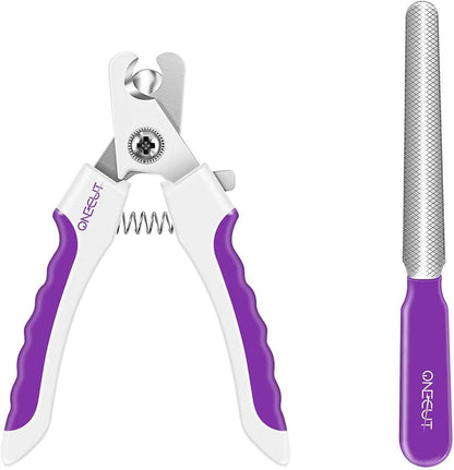 4.7" Small Dog & Cat Nail Clipper Stainless Steel Cat Claw Trimmers for Rabbits, Guinea Pigs, Birds, Puppies, Kittens and Small Animals Pet Nail Clipper for Professional and Home Use (Pink)
