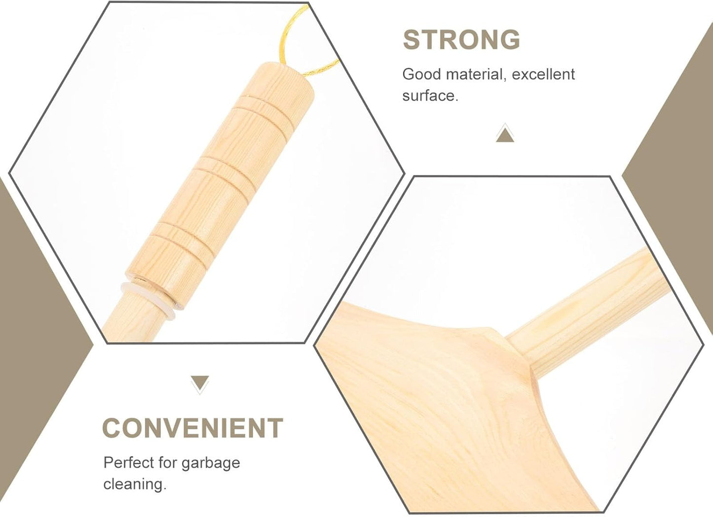 ULTECHNOVO Horsehair Broom for Hardwood Floors, Soft Bristle Indoor Sweeping Brush with Pine Wood Head, Anti-Static Dust Remover for Home Kitchen, 37 Inch Wood Long Handl