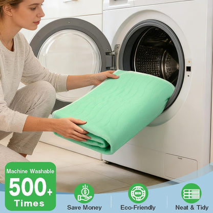Washable Underpads 36"x36"(4 Pack)– Dual-Sided & Ultra-Thick, Heavy Duty Waterproof Nursing Pads Incontinence Bed Pads, Reusable Washable Pee Pads for Dogs, Diaper Changing & Adults Pads