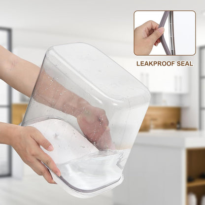 TBMax Dog Cat Food Storage Container 6-8 Lbs with Easy-Carrying Handles, Stackable Pet Food Dog Treat Container with Pop Up Lids, Airtight Food Storage Bin for Kitchen Organization