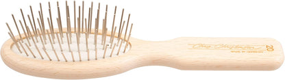 Chris Christensen Dog Brush, 27 mm Oval Pin Brush, Original Series, Groom Like a Professional, Stainless Steel Pins, Lightweight Beech Wood Body, Ground and Polished Tips