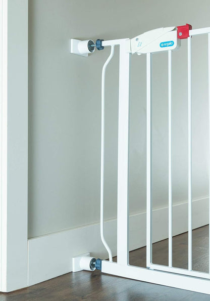 Wall Nanny Extender -4 Inch Baby Gate Extension Guard (Made in USA) Extends Pressure Mounted Gates - Protects Walls, Stabilizes Gate, for Child, Pet Gate & Dog Gate, Protector Works on Stairs, 4 Pack