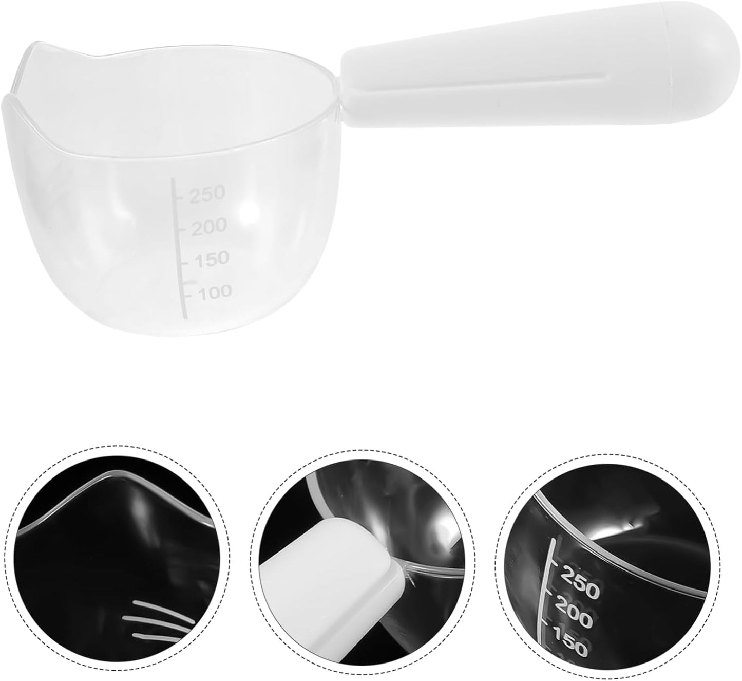 Yardwe Pet Feeding Spoon Portable Dog Food Scoop Clip Reusable Nonslip for Cats Dogs