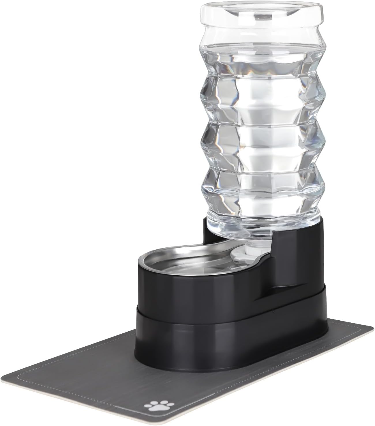 RIZZARI 8L Elevated Pet Water Dispenser – Stainless Steel Gravity Waterer with Auto-Refill Design for Medium and Large Dogs & Senior Pets -Comfortable Drinking Height for Living Rooms,Multi-Pet Homes
