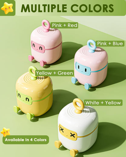 2Pcs Mini Lint Remover Roller, Reusable Lint Gel Roller, Washable Pet Dog Cat Hair Remover for Clothing, Pet Hair, Dust, Lint, Travel and Home Use(Green+Beige)