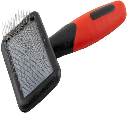 Paw Brothers Professional Grade Extra Long Slicker Brush - Ergonomic Handle, Removes Loose Undercoat and Tangles for Dogs