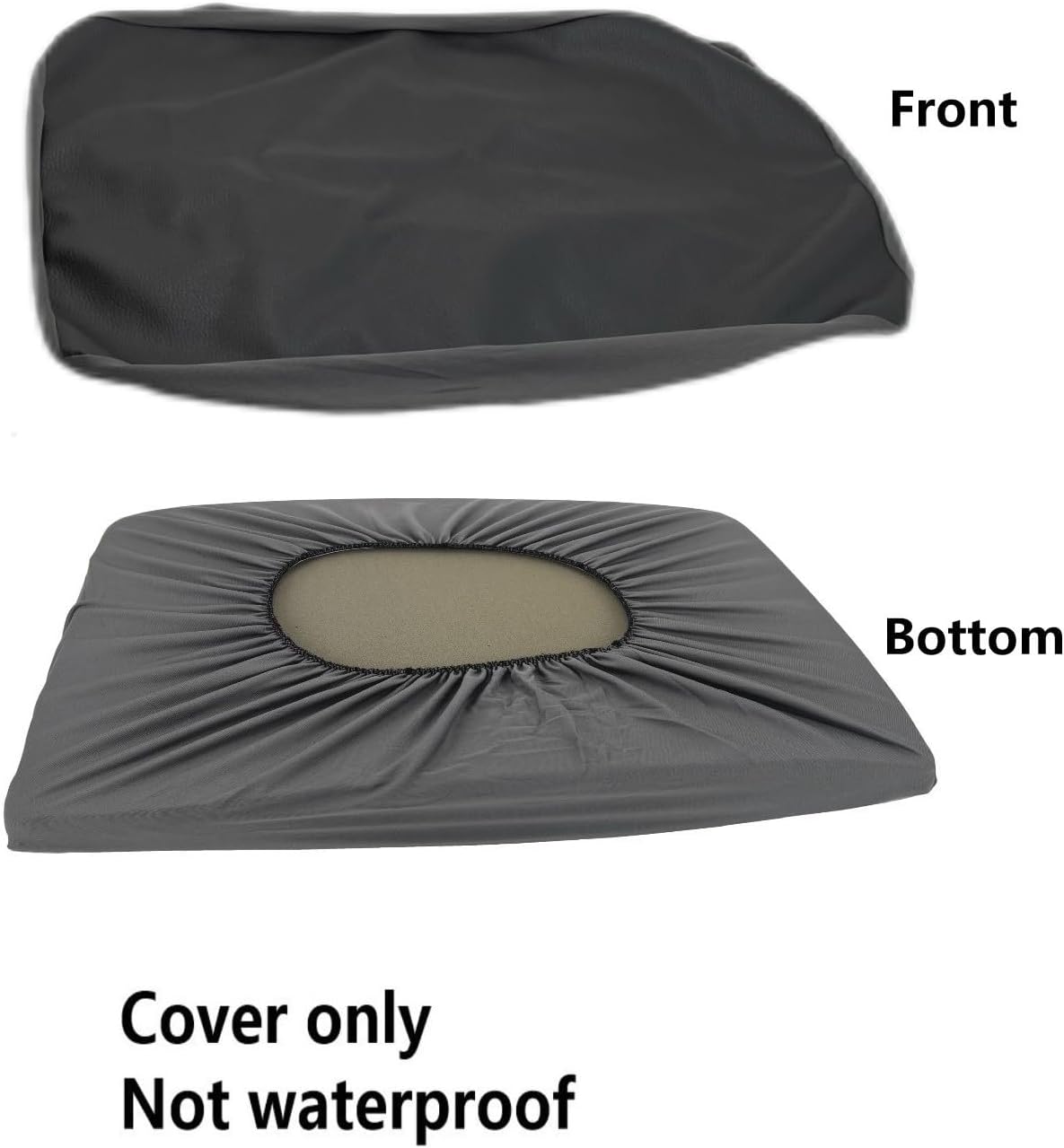 Grey Waterproof Dog Bed Slip Cover Dog Bed Liner Elastic 42 x 30 Inch