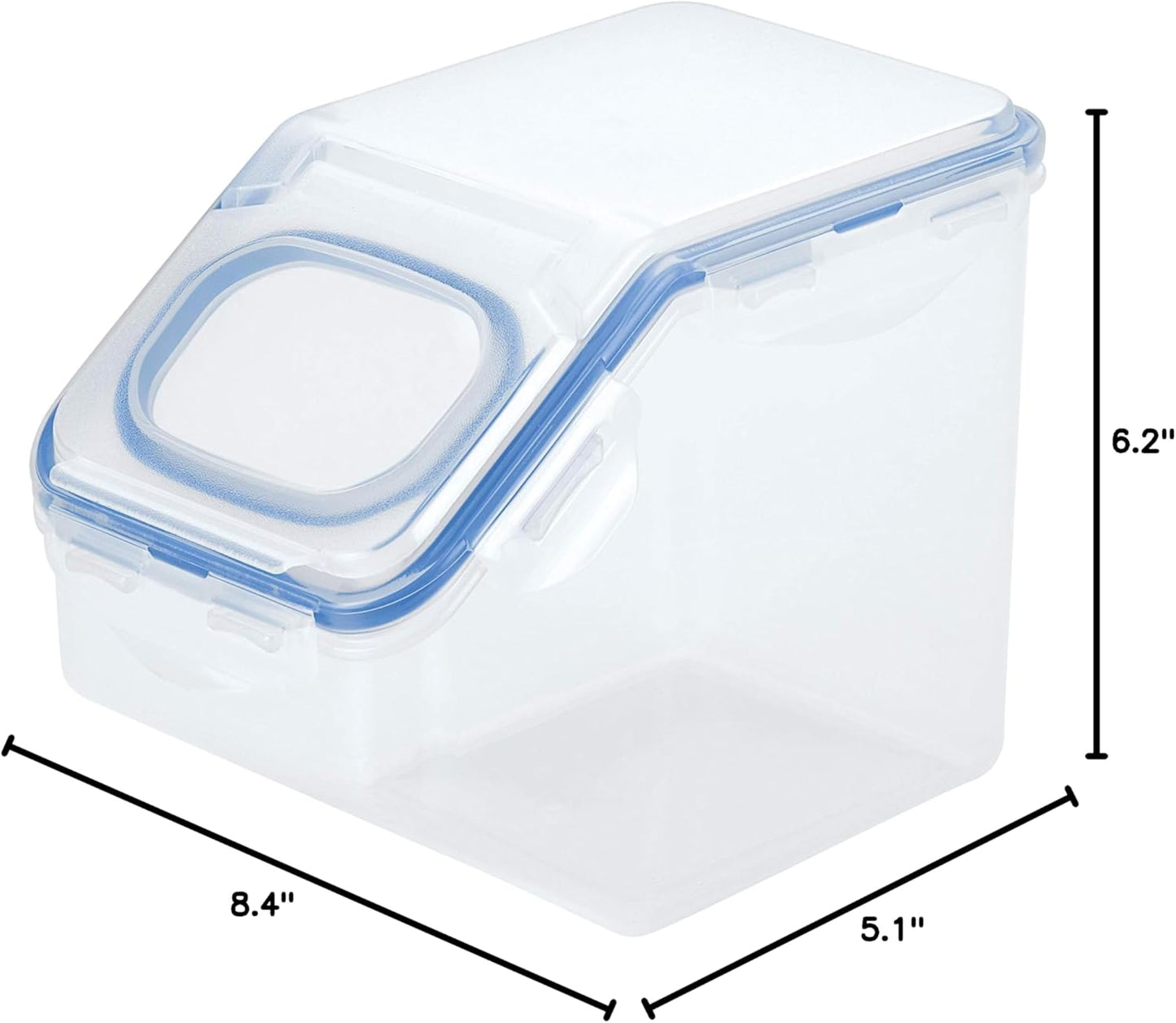 Lock & Lock Bulk Storage Bins Food Storage Container with Wheels (50.72-Cup)