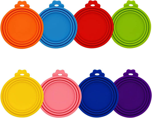 XYSMZM 8 Pcs Pet Can Covers, Food Can Lids for All Standard Size Dog Cat Cans.