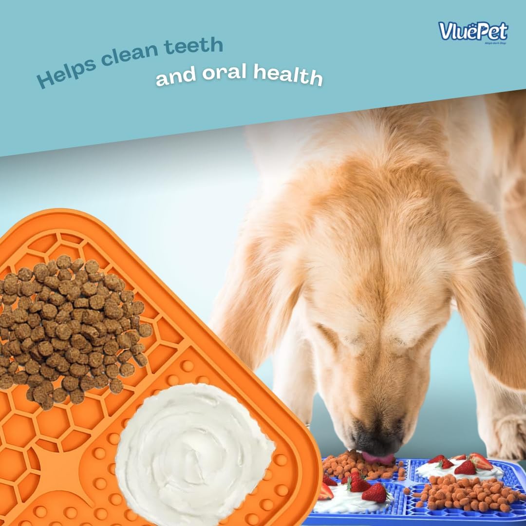VALUEPET | Dog Lick Mat - Silicone Lick Mat for Anxiety Relief - Slow Feeder Licking Pad for Butter, Yogurt, & Peanut - Suitable for Dog Training, Boredom Reducer, Bathing & Grooming - Paw - 6.6 Inch