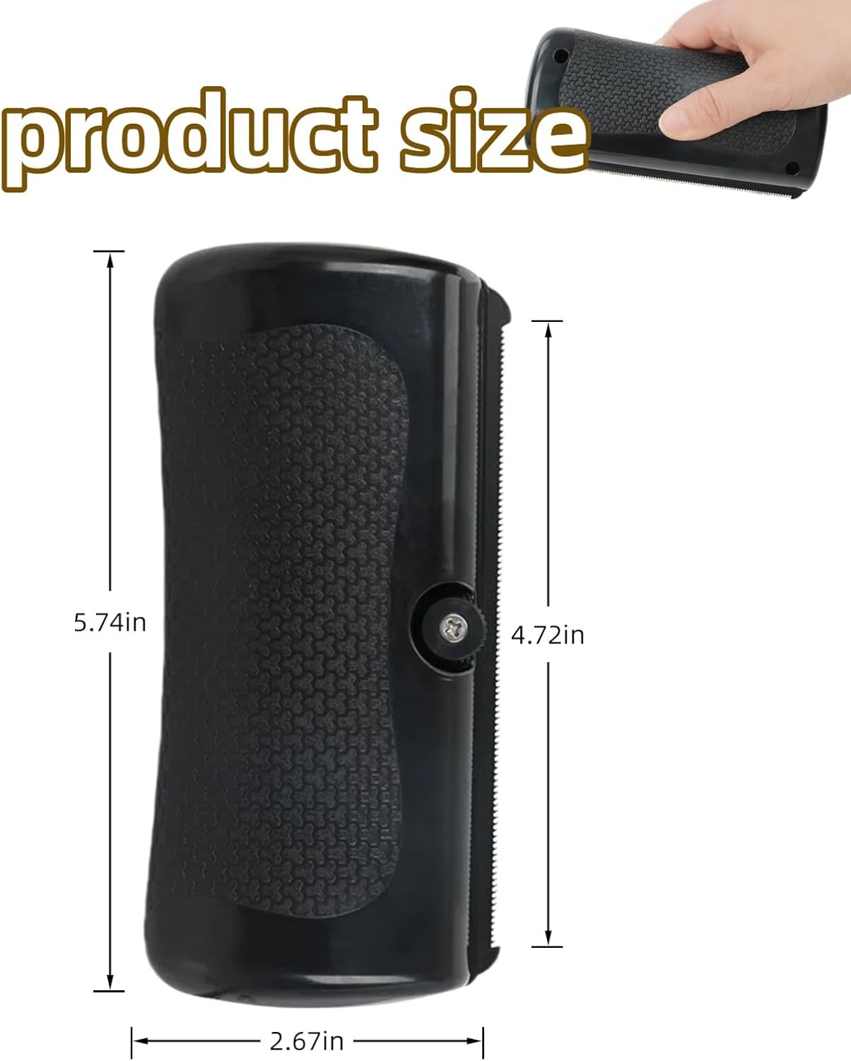 Deshedding Brush for Dogs, Cats, Horses - Removes Loose Hair, Dog Brush for Shedding, Pet Hair Removal Tool with Easy-Hold Handle, 1PCS