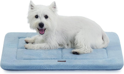 Made4Pets Dog Crate Pad Bed for Medium Large Dogs, Washable & Reversible, Anti-Slip Kennel Mat for Cozy Sleeping, Soft Fluffy Dog Bed for Indoor & Outdoor Use, 35"x23", Gray
