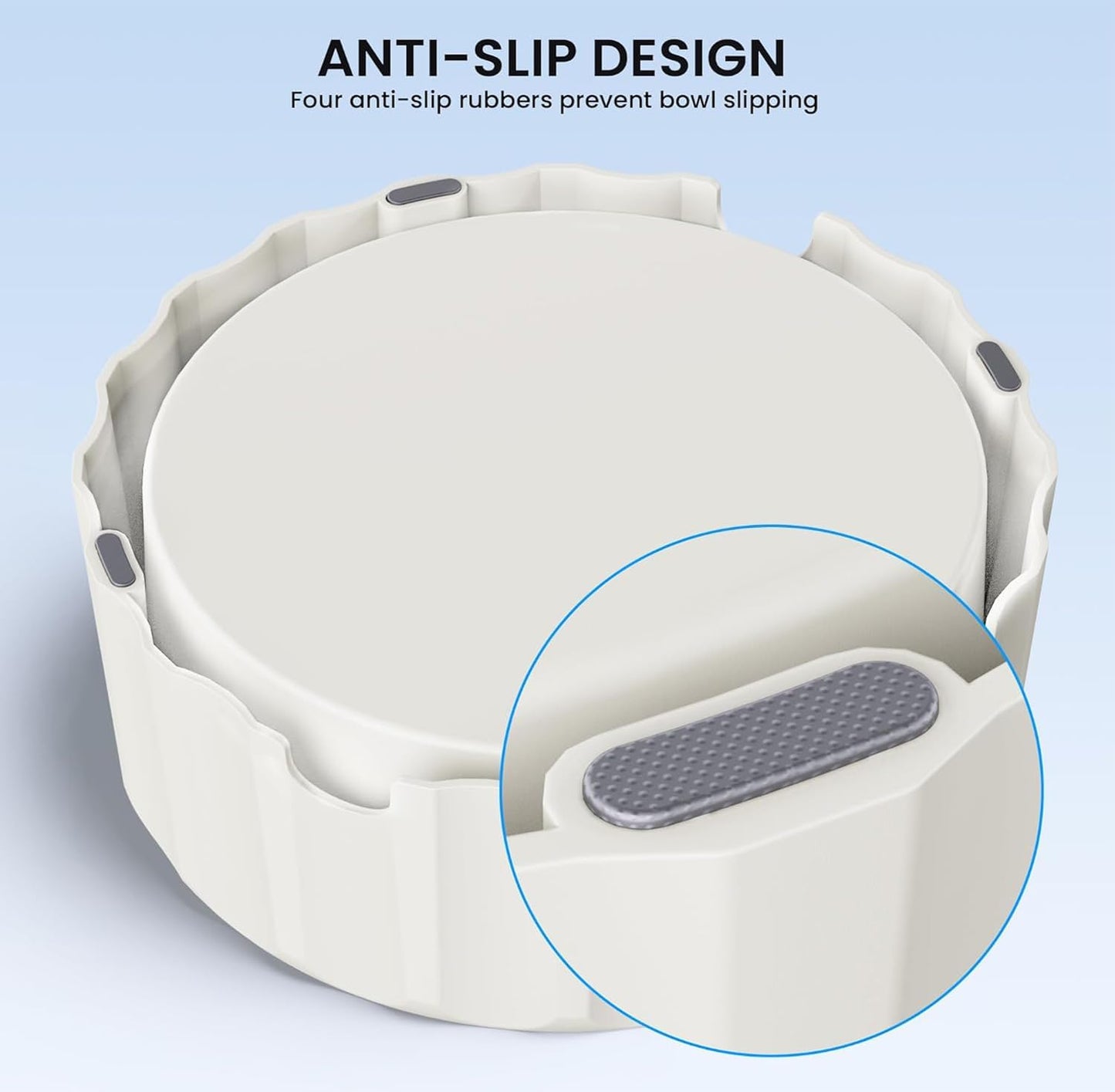 Dog Water Bowl No Spill 70oz/2L Large Capacity Dispenser Non Slip No Splash Bowl Pet Slow Feeder No Drip Dog Water Bowl on Vehicle Slow Water Bowl for Dogs and Cats