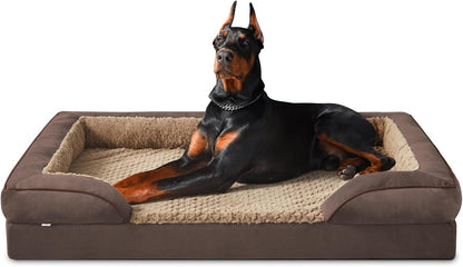 INVENHO Orthopedic Dog Beds Large Sized, XL Washable Dog Sofa with Egg-Crate Foam, Waterproof Lining and Non-Skid Bottom