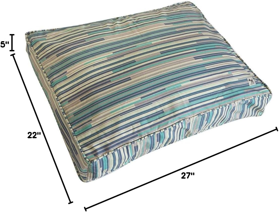 Molly Mutt Medium to Large Dog Bed Cover- Forever Young Print - Measures 27”X36”X5’’ - 100% Cotton - Durable - Breathable - Sustainable - Machine Washable Dog Bed Cover (Dd82b)