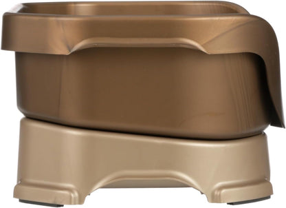 Neater Pet Brands Neater Feeder Deluxe Mess Proof Dog Bowls Elevated for Large Dogs Over 40 lbs, Made in USA, No Spill Raised Dog Food Bowl Stand Feeding Station, Food and Water Bowl Set, Black