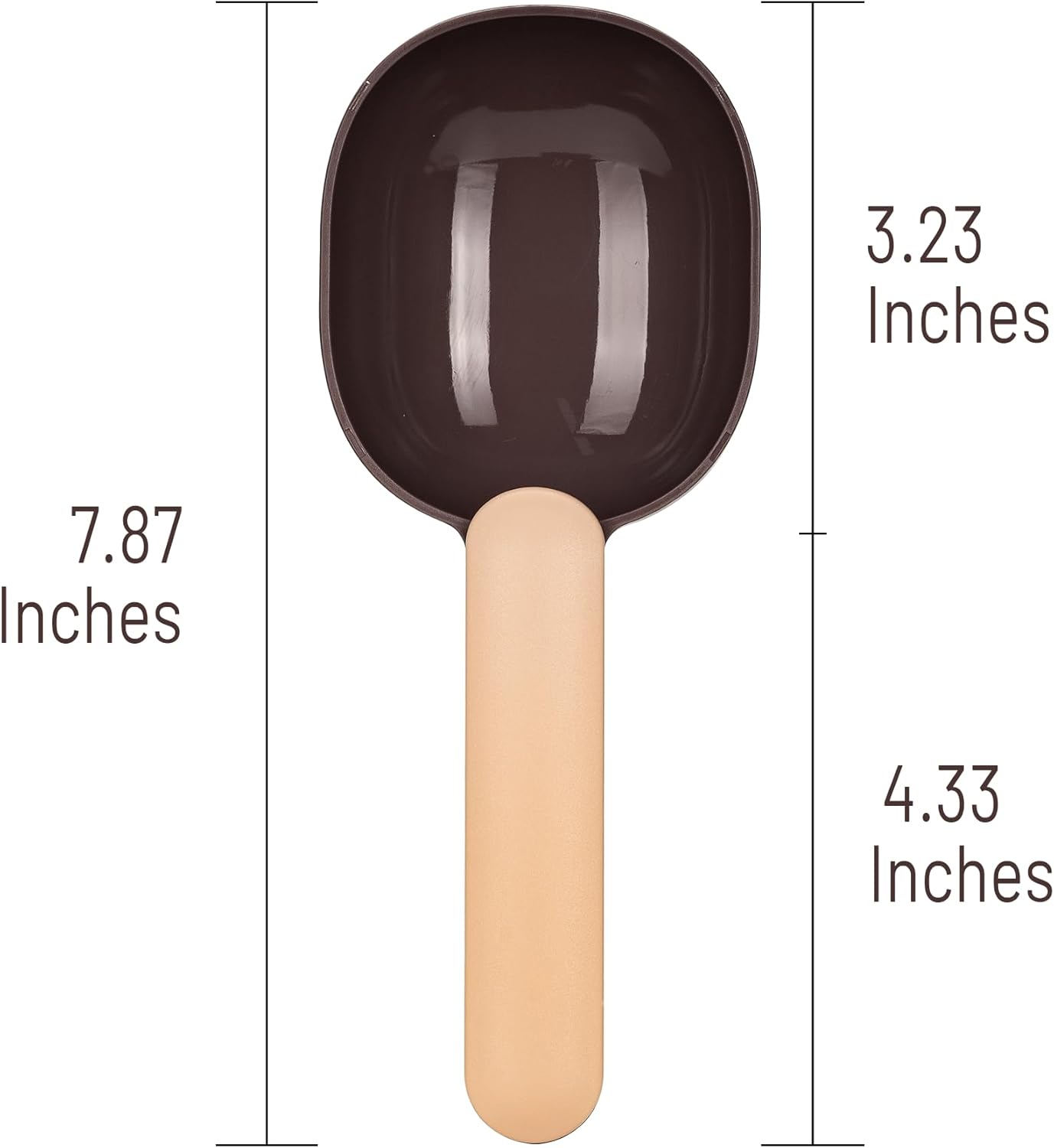 Dog Food Scoop with Clip, Food Spoon for Dogs and Cats, Convenient Pet Food, Cup Measuring Scoop, Durable Pet Food Spoon, Long Handle for Easy Scooping