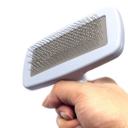 Professional Quality Pet Slicker Brush with Coated Pin Tips for Dogs & Cats - Gently Removes Mats & Loose Dead Hair Easily (Small, Green)