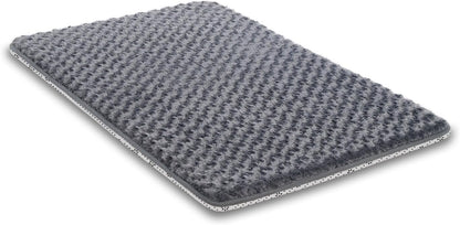 Dog Bed for Crate Pad High Resilience Foam Crate Pad Mat for Medium Large Dogs Washable Anti-Slip, Outdoor, 35" x 22",Dark Gray