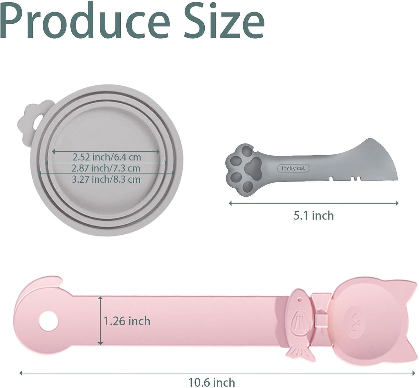 Cat Spoons for Wet Food Pet Can Lid Cover, Silicone Multi-Function Cute Paw Shape Opener Spatula Cat Food Spoon Cat Food Can Lid (Mixing colors)