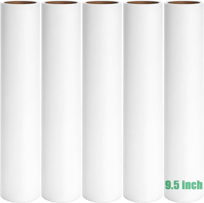7.5 inch Lint Roller Refills Only, Pet Hair Remover Refills for Clothes Carpet Floor Couch, Extra Sticky Lint Brush Roller Refills, Pack of 5 Rolls, Total 300 Sheets (7.5'' Wide)