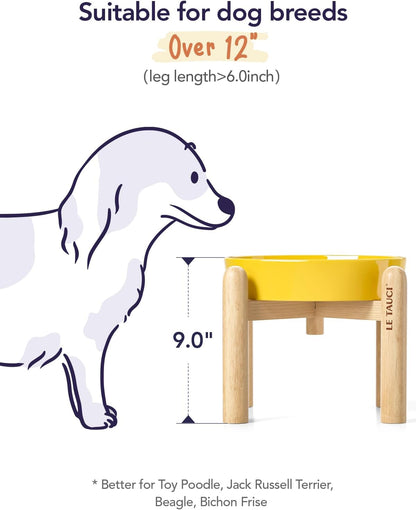 LE TAUCI Dog Bowls Slow Feeder Ceramic, 1.5 Cup Slow Feeding Bowl for Small and Medium Breed, Puzzle Dog Food Bowl for Fast Eater, Maze Purple