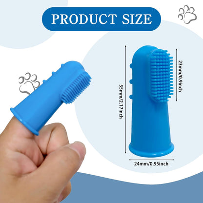 108 Pcs Dog Toothbrush Dog Finger Brushes, Soft Pet Toothbrush Pet Oral Care Dental Brush Easy Teeth Cleaning for Small Cats and Puppy