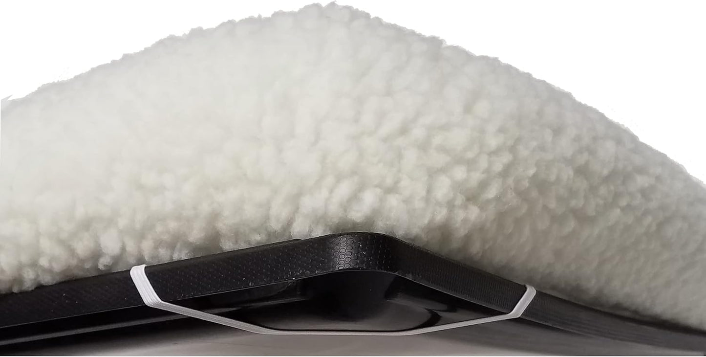 MidWest Homes for Pets QuietTime Dog Bed - White Fleece Bolster, Ultra-Soft and Machine Washable, Fits 24-Inch Crates and Carriers, for Small Breed Dogs