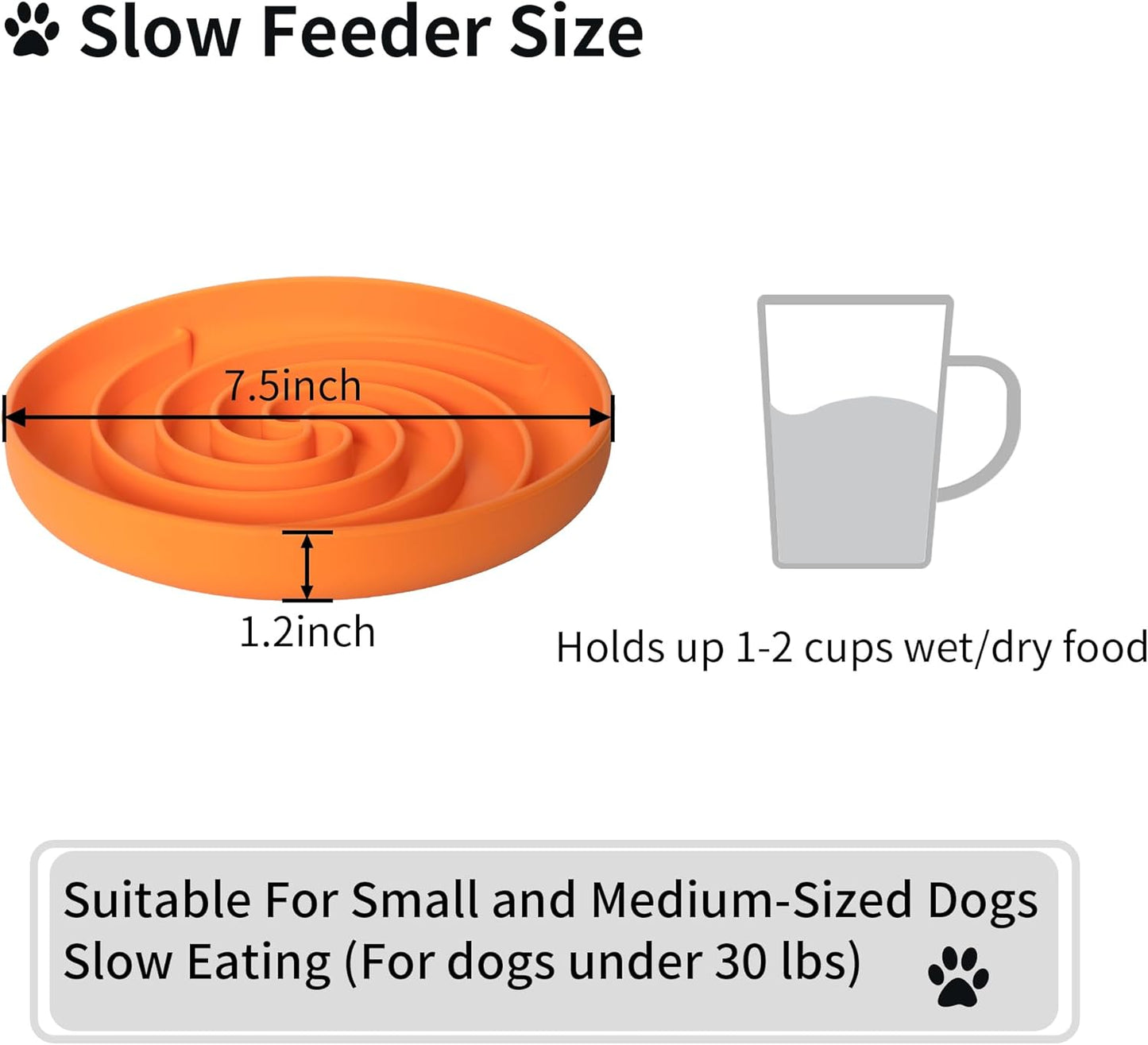 Bifeaw Slow Feeder Dog Bowls, Dishwasher Microwave Safe Silicone Puppy Puzzle Bowl with Non-Slip Design for Eating (Grey Green)